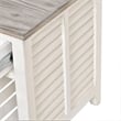 Pemberly Row Contemporary Wood End Table with Drawer in Gray/White