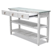 Pemberly Row Contemporary Wood Entertainment Center with Drawers in Blue