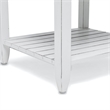 Pemberly Row Contemporary Wood End Table with Drawer in White/Gray