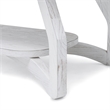 Pemberly Row Contemporary Wood Curved Edges Coffee Table in White