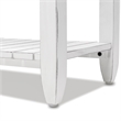 Pemberly Row Contemporary Wood Console Table with Drawers in White/Gray