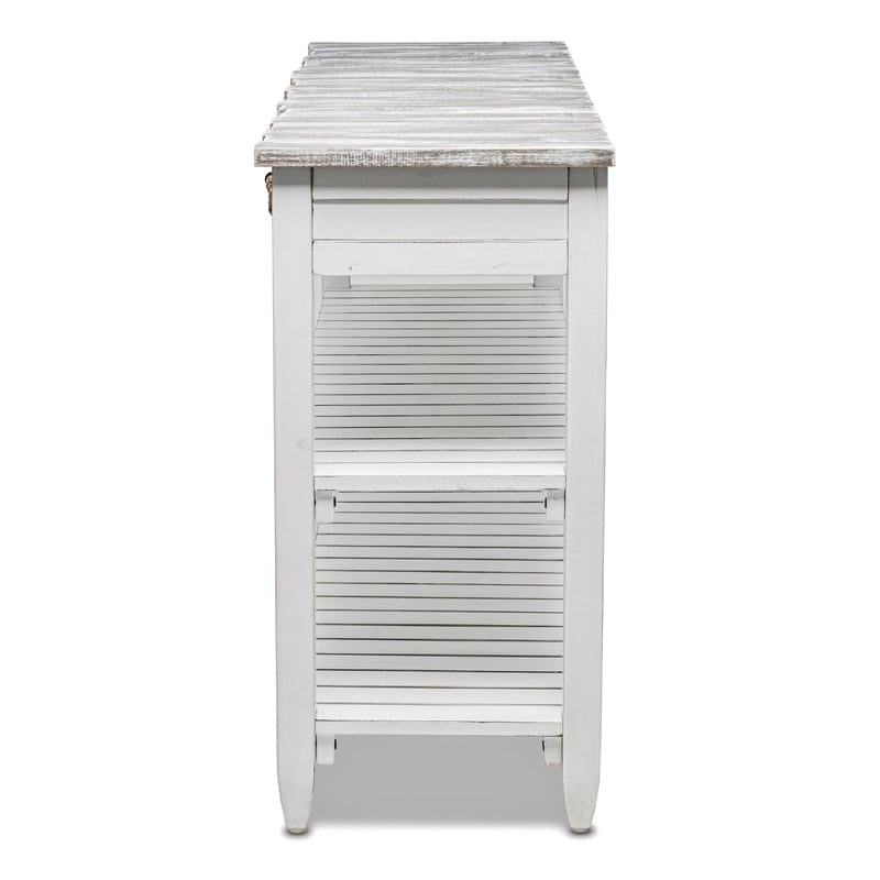 Pemberly Row Contemporary Wood Entertainment Center with Drawers in Gray