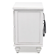 Pemberly Row Contemporary Wood Nightstand with 2-Drawers in White