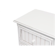 Pemberly Row Contemporary Wood Nightstand with 2-Drawers in White