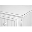 Pemberly Row Modern Coastal Wood Chest with 5-Drawers in White