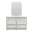 Pemberly Row Modern Coastal Wood Dresser with 7-Drawers in White