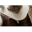 Pemberly Row Contemporary Wood Curved Edges Chairside Table in White