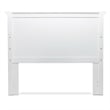 Pemberly Row Modern Coastal Solid Wood Queen Headboard in White