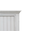 Pemberly Row Modern Coastal Solid Wood King Headboard in White