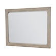 Pemberly Row Contemporary Wood Mirror in Glazed Driftwood Finish