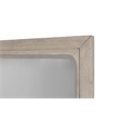 Pemberly Row Contemporary Wood Mirror in Glazed Driftwood Finish