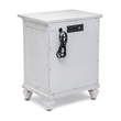 Pemberly Row Contemporary 2-Door Wood Nightstand with Drawer in White
