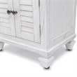 Pemberly Row Contemporary 2-Door Wood Nightstand with Drawer in White