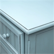 Pemberly Row Modern Coastal Wood Chest with 5-Drawers in Blue