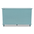 Pemberly Row Modern Coastal Wood Dresser with 7-Drawers in Blue
