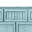 Pemberly Row Modern Coastal Wood Dresser with 7-Drawers in Blue