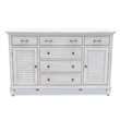 Pemberly Row Contemporary Wood Dresser with 6-Drawers in White