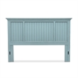 Pemberly Row Modern Coastal Solid Wood King Headboard in Blue