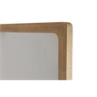 Pemberly Row Contemporary Solid Wood Frame Mirror in Warm Maple