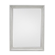Pemberly Row Rectangle Modern Coastal Solid Wood Mirror in White
