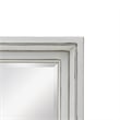 Pemberly Row Rectangle Modern Coastal Solid Wood Mirror in White