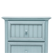 Pemberly Row Contemporary Solid Wood Nightstand with 2-Drawers in Blue