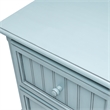 Pemberly Row Contemporary Solid Wood Nightstand with 2-Drawers in Blue