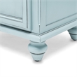 Pemberly Row Contemporary Solid Wood Nightstand with 2-Drawers in Blue
