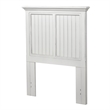 Pemberly Row Contemporary Solid Wood Twin Headboard in White