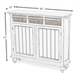 Pemberly Row 2-Door Wood Entry Cabinet with Baskets in White