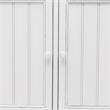 Pemberly Row 2-Door Wood Entry Cabinet with Baskets in White