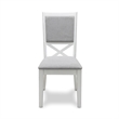 Pemberly Row Dining Chair Upholstered Grey Fabric (Set of 2)