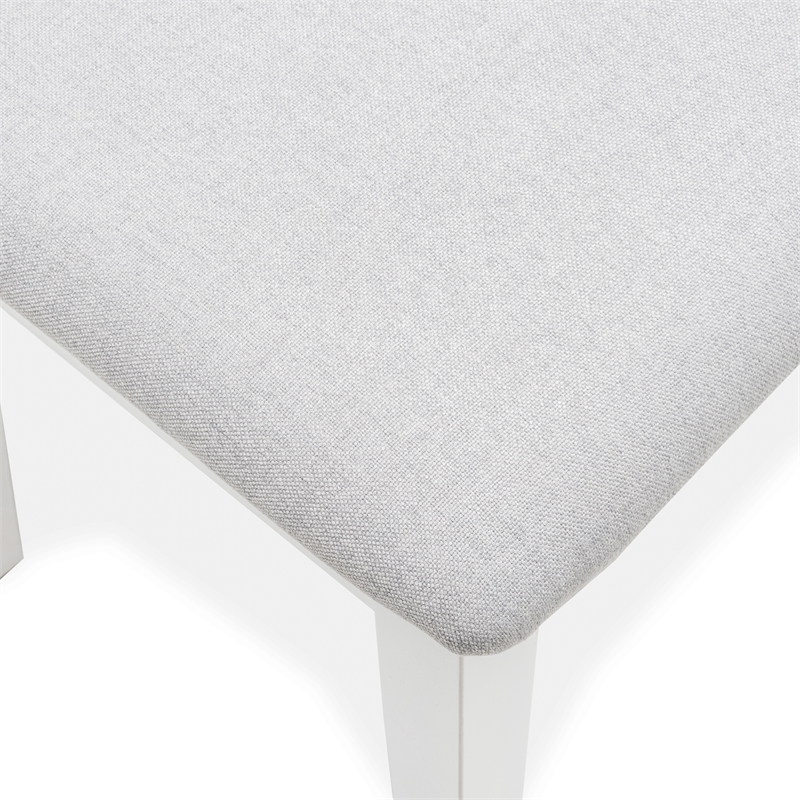 Pemberly Row Dining Chair Upholstered Grey Fabric (Set of 2)