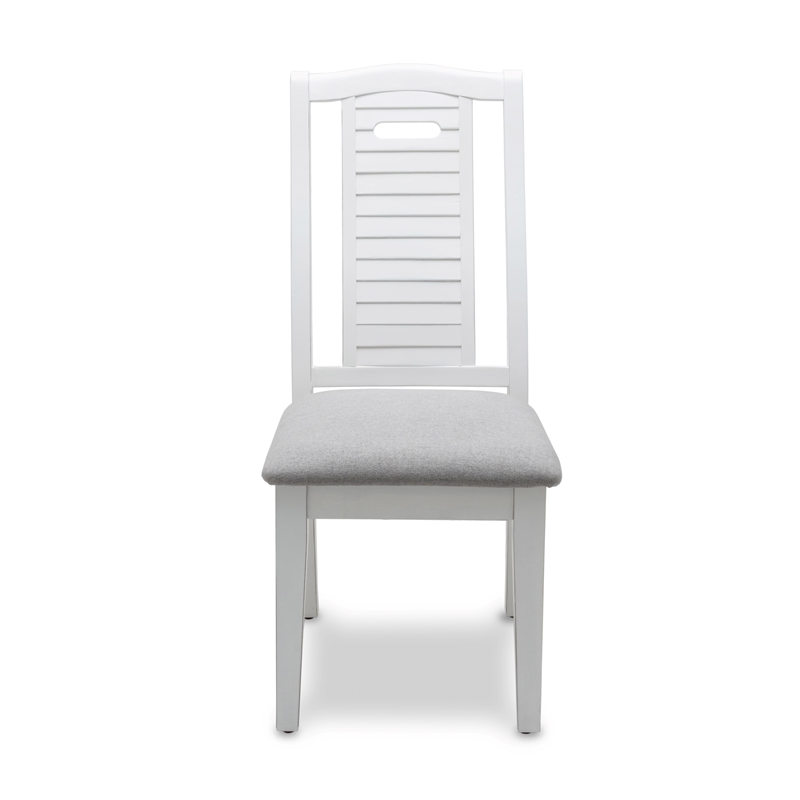 Pemberly Row Contemporary Dining Chair Shutter Grey Fabric (Set of 2)