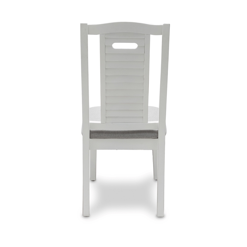 Pemberly Row Contemporary Dining Chair Shutter Grey Fabric (Set of 2)