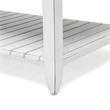 Pemberly Row Contemporary Solid Wood Coffee Table in White/Gray