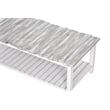 Pemberly Row Contemporary Solid Wood Coffee Table in White/Gray