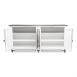Pemberly Row 4-Door Credenzaa TV Stand Entertainment Unit Hallway Dresser