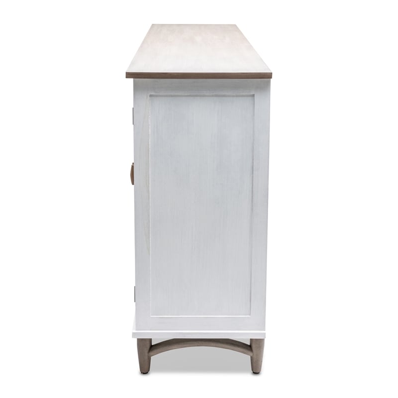 Pemberly Row 4-Door Credenzaa TV Stand Entertainment Unit Hallway Dresser