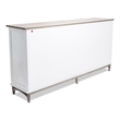 Pemberly Row 4-Door Credenzaa TV Stand Entertainment Unit Hallway Dresser