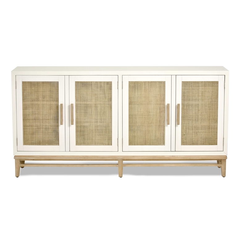 Pemberly Row 4-Door Credenzaa TV Stand Entertainment Unit Hallway Dresser