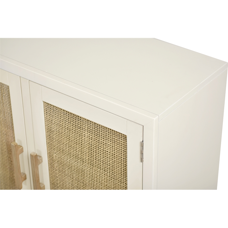 Pemberly Row 4-Door Credenzaa TV Stand Entertainment Unit Hallway Dresser