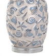Pemberly Row Sea Shell Coastal White and Blue Table Lamps(Set of 2) 3-Way Switch