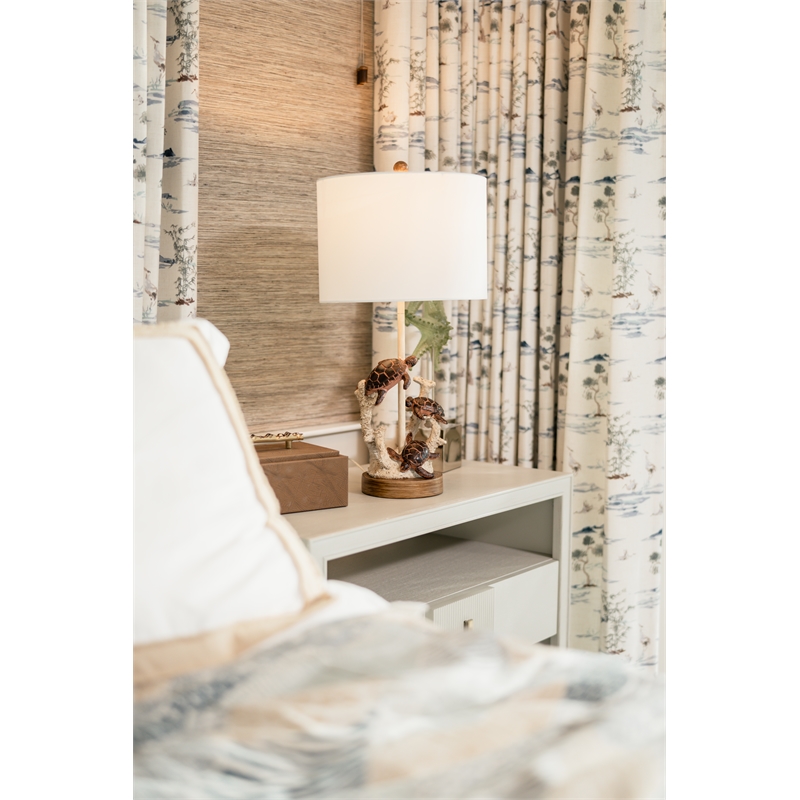Pemberly Row 27'' Turtles Coastal Seaside Table Lamps (Set of 2) 3-Way Switch