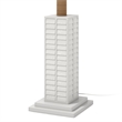 Pemberly Row 63'' Coastal White Shutter Floor Lamp 3-Way Switch