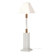 Pemberly Row 63'' Coastal White Shutter Floor Lamp 3-Way Switch