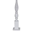 Pemberly Row 63'' Classic White Washed Coastal Floor Lamp Classy 3-Way Switch