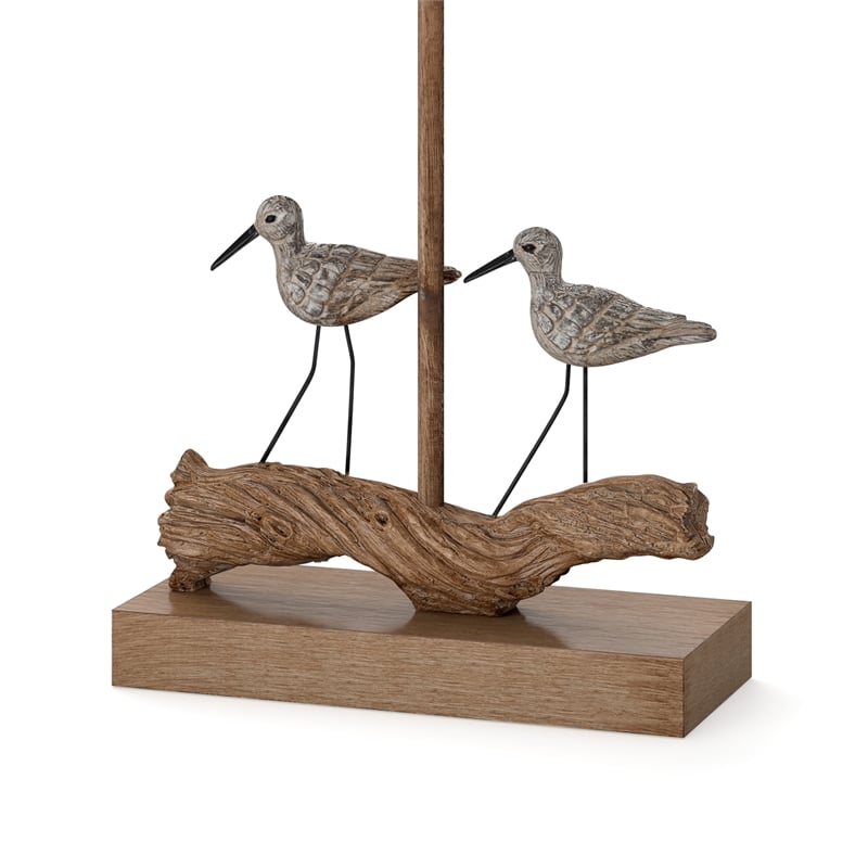 Pemberly Row Beach Birds Coastal Table Lamps (Set of 2) 3-Way Switch