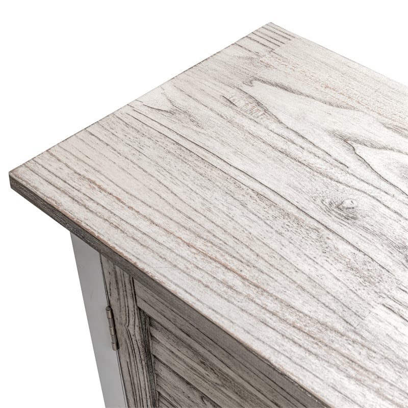 Pemberly Row 4-Door Credenza TV Stand Entertainment Unit Hallway Dresser