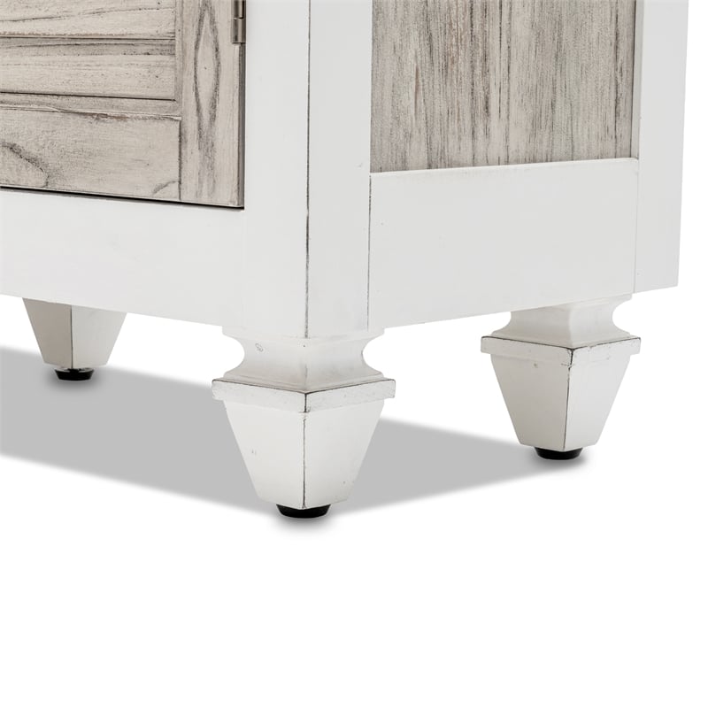 Pemberly Row 4-Door Credenza TV Stand Entertainment Unit Hallway Dresser